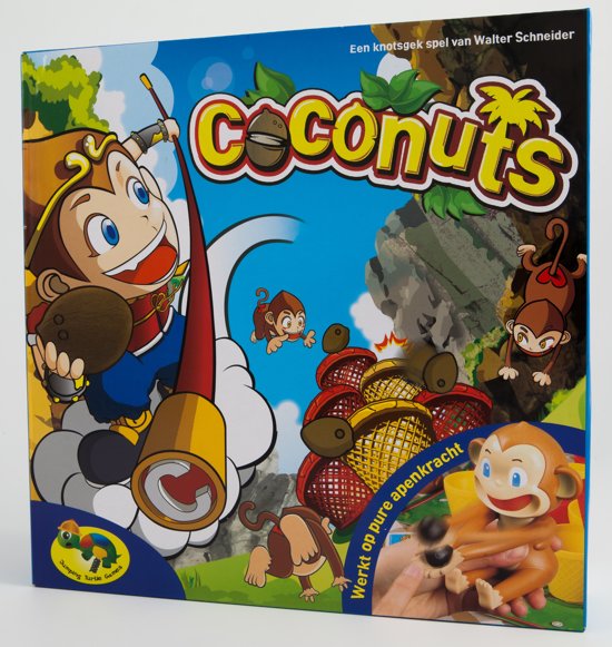 Thumbnail van een extra afbeelding van het spel Jumping Turtle Games Coconuts Spel om fijne motoriek te oefenen
