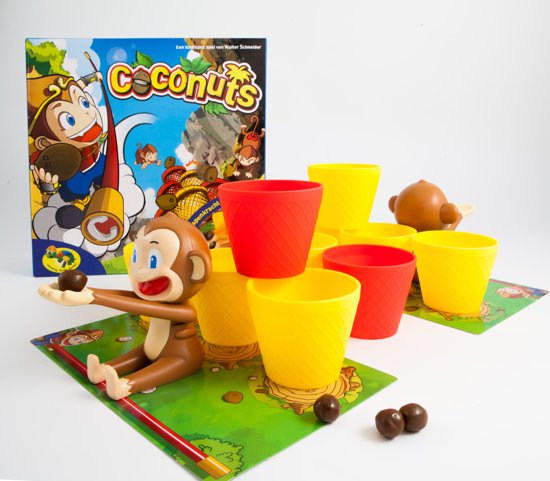 Thumbnail van een extra afbeelding van het spel Jumping Turtle Games Coconuts Spel om fijne motoriek te oefenen
