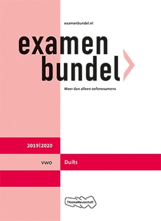 Examenbundel vwo Duits 2019/2020
