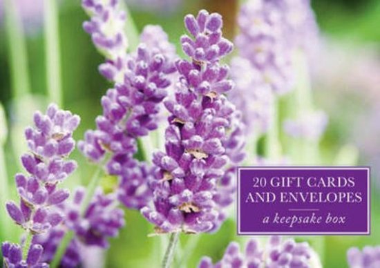 Afbeelding van het spel Tin Box of 20 Gift Cards and Envelopes: Lavender: A Keepsake Tin Box Featuring 20 High-Quality Floral Gift Cards and Envelopes