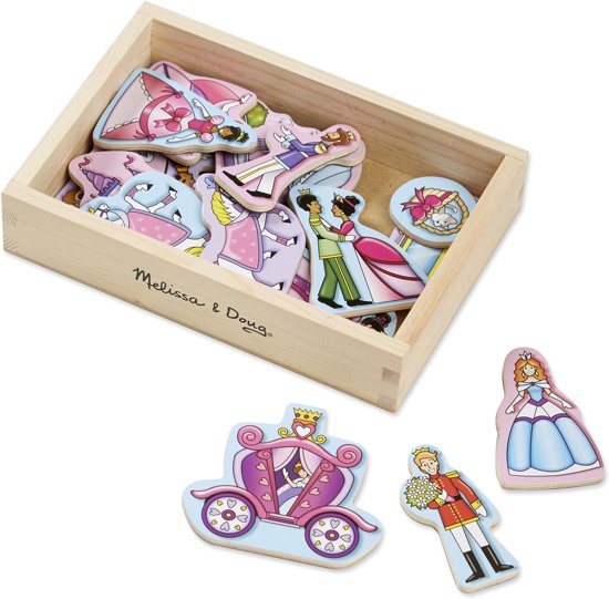Afbeelding van het spel Melissa & Doug - Wooden Princess Magnets