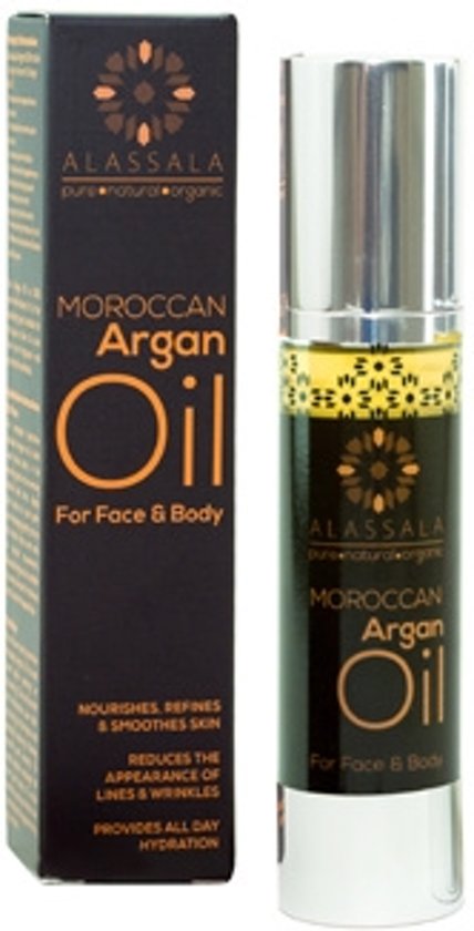 Foto van Alassala marokkaanse argan olie BIO gezicht en lichaam - 50 ml - Body Oil