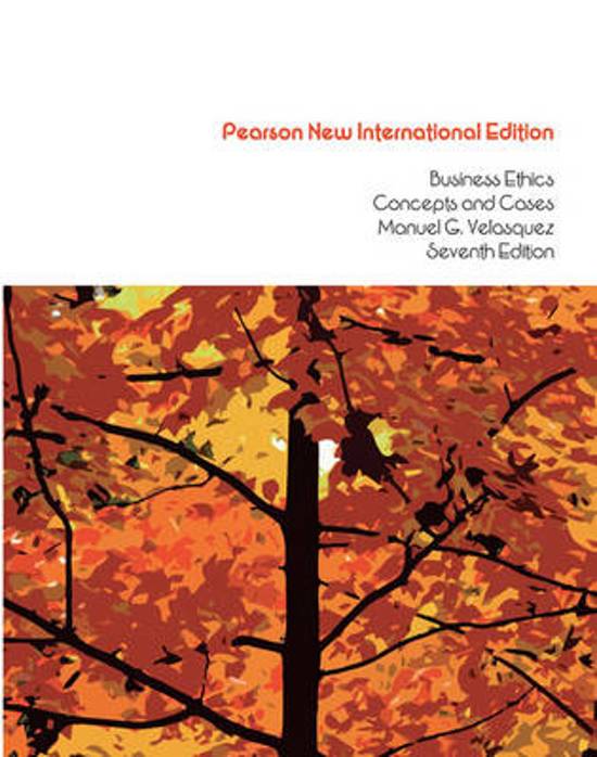 Business Ethics: Pearson  International Edition