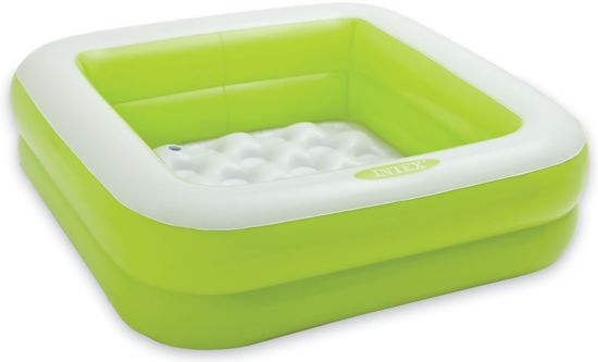 Zwembad opblaasbaar Intex groen: 85x85x23 cm