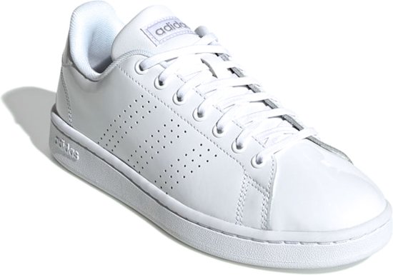 Adidas Advantage Dames Sneakers - Ftwr White/matte Silver/light Granite