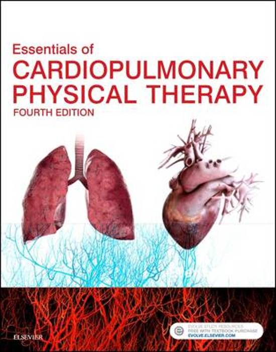 HILLEGASS: ESSENTIALS OF CARDIOPULMONARY PHYSICAL THERAPY, 4TH EDITION TEST BANK CHAPTER 1&2