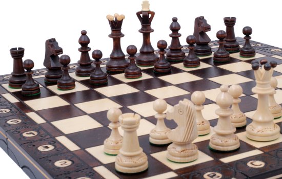 SENATOR -Luxe houten schaakbord Schaakspel