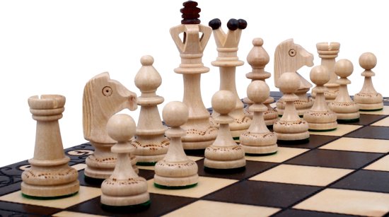 SENATOR -Luxe houten schaakbord Schaakspel