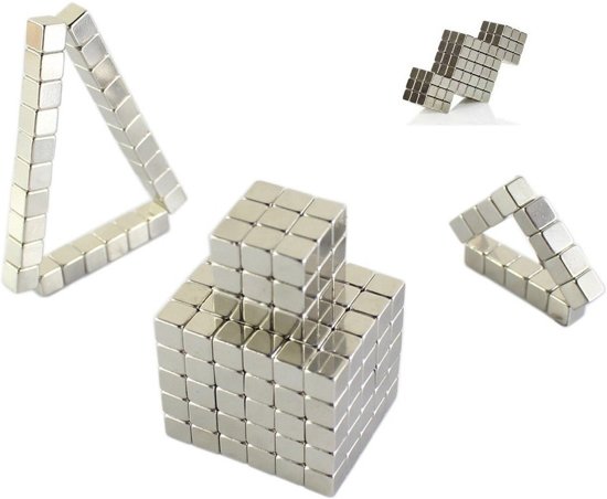Thumbnail van een extra afbeelding van het spel Magnetische Kubus | Magnetic Cubes | 216 Magnetische Friemel Speel Kubussen | Neo Cube