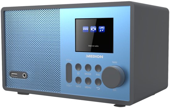MEDIONÂ® LIFE E85059 WiFi Internet Radio (blauw)