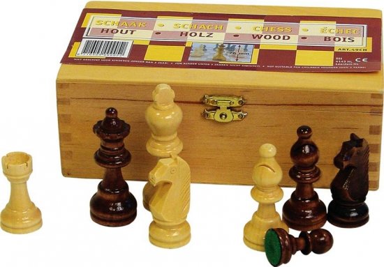Afbeelding van het spel Luxe houten schaakstukken