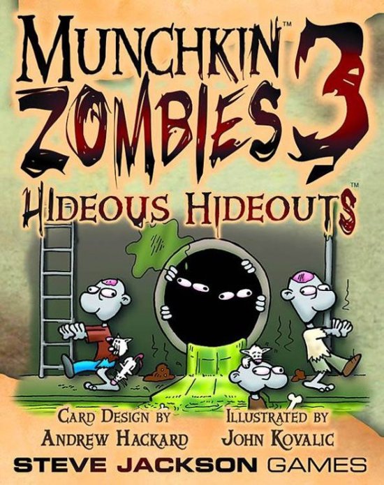 Afbeelding van het spel Munchkin Zombies 3 Hideous Hideouts