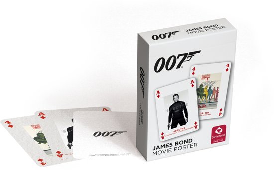 Afbeelding van het spel James Bond speelkaarten - Bond Movie Poster