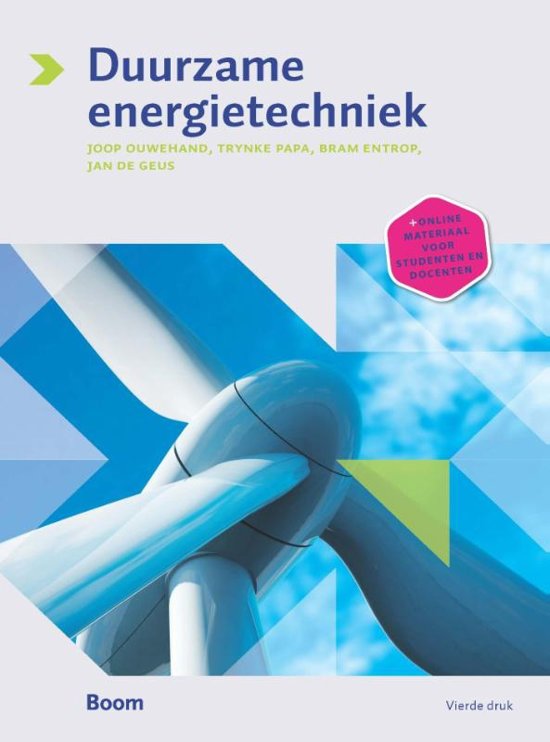 Samenvatting Duurzame energietechniek -  Energietechniek