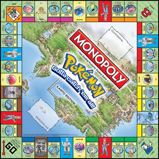 Thumbnail van een extra afbeelding van het spel Monopoly Pokémon Kanto Edition