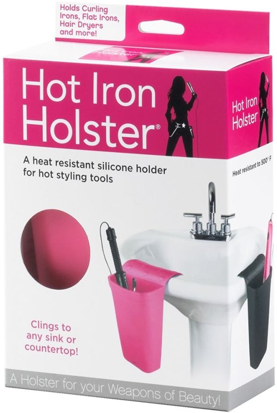 Hot Iron Holster - Stijltang Houder - Hittebestendig - Opbergtas - Zwart - Stijltanghouder - Bescherming