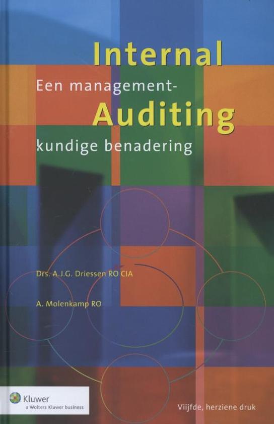 Samenvatting Internal auditing - een managementkundige benadering