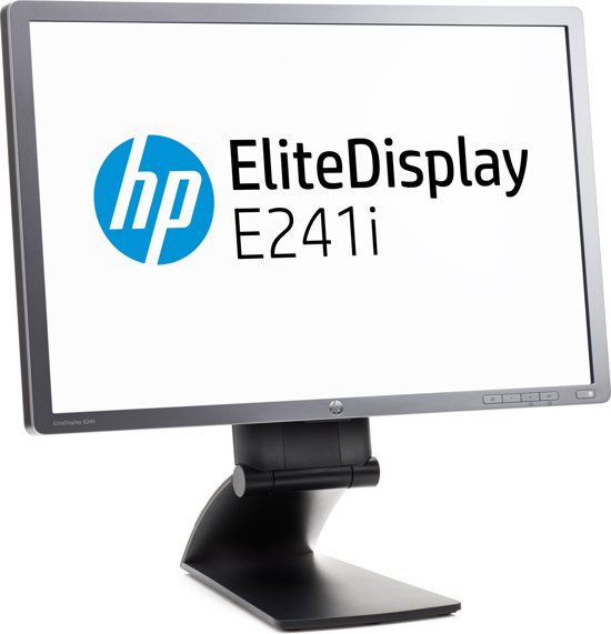 HP EliteDisplay E241i 24'' LED Zilver computer monitor