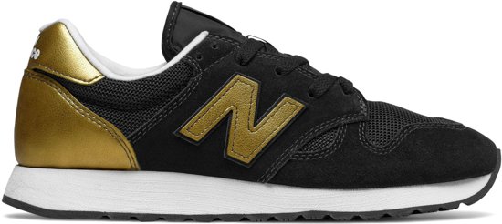 new balance sneakers zwart goud