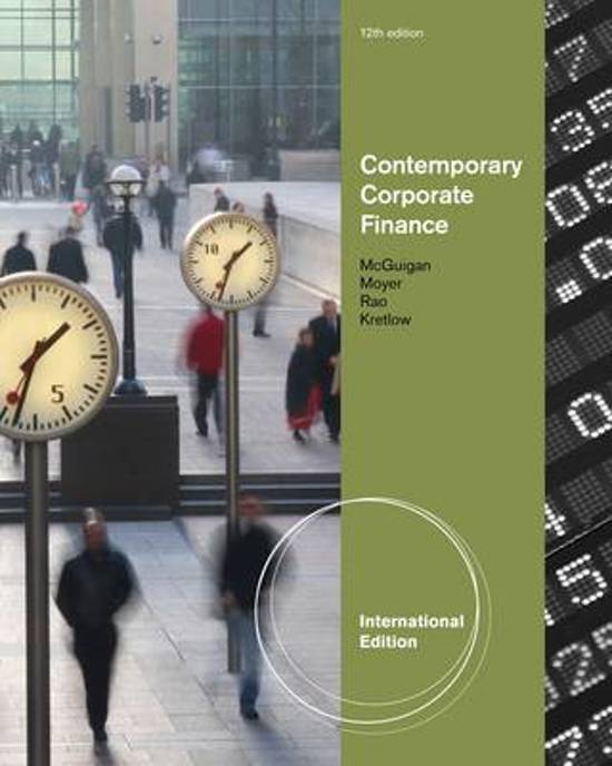 Contemporary Corporate Finance, International Edition (with Thomson ONE Business School Edition)