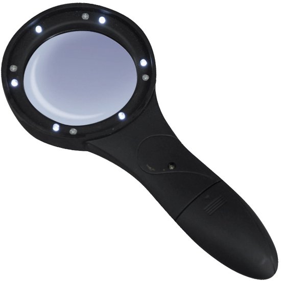 Deluxe Comfort Grip Vergrootglas met 6 LED verlichting online kopen