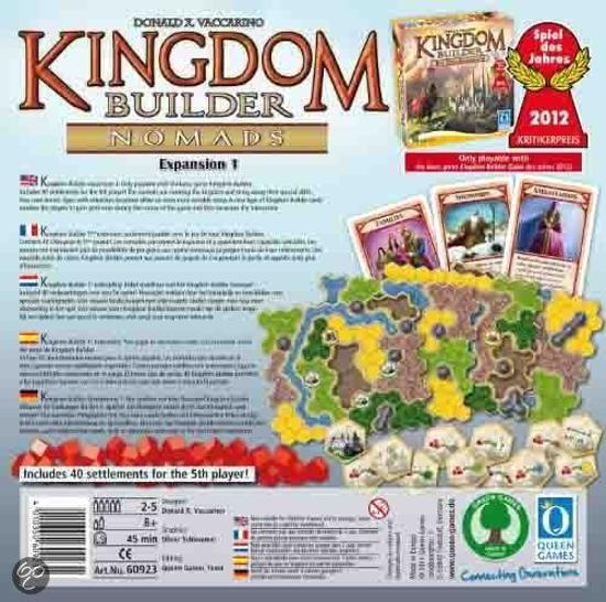 Thumbnail van een extra afbeelding van het spel Kingdom builder nomads expansion - Bordspel