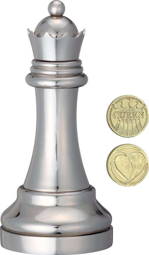 Afbeelding van het spel Cast Chess Puzzle Queen - silver