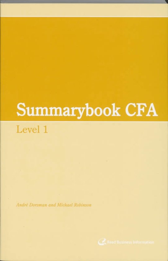Summary CFA Level 1