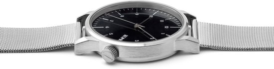 Komono Winston Royale Silver Black Horloge
