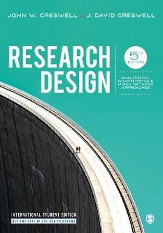 Research Design Creswell (2018) Summary Chap 1