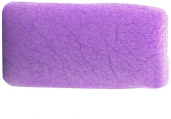 Foto van 100% natuurlijke Konjac spons met lavendel - rechthoek