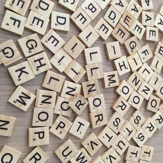 100 stuks Scrabble letters