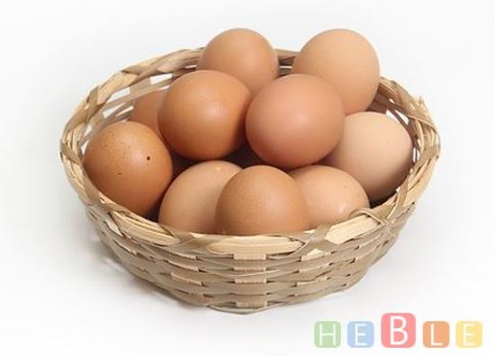 Nep kippen eieren - kunst ei - kalk ei - rubber ei - bruin - Heble