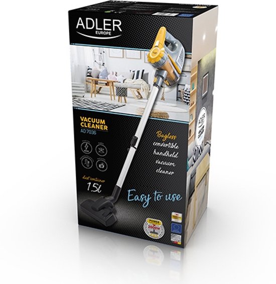 Adler AD7036 - steelstofzuiger - 800 W