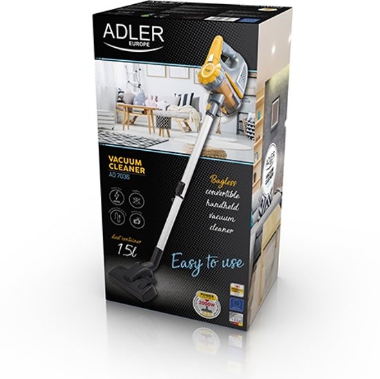 Adler AD7036 - steelstofzuiger - 800 W
