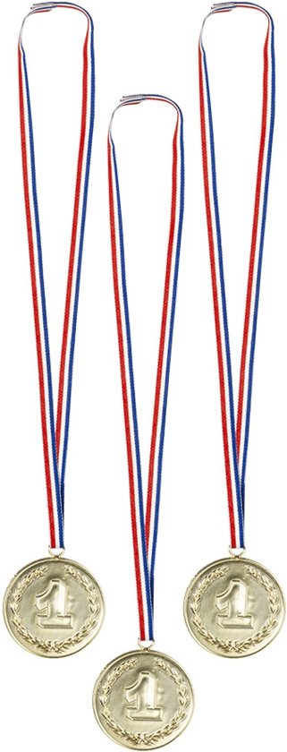 Zakje met 3 medailles