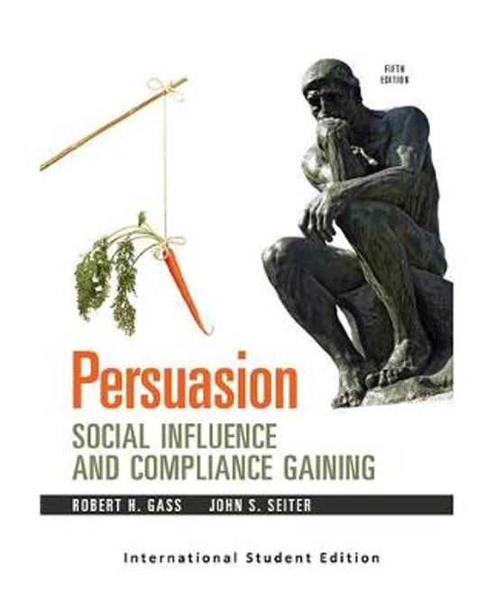 Summary Persuasion - Social Influence and Compliance Gaining (  2 articles)
