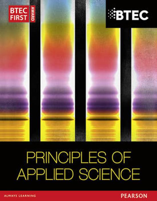 BTEC First in Applied Science&colon; Principles of Applied Science Student Book