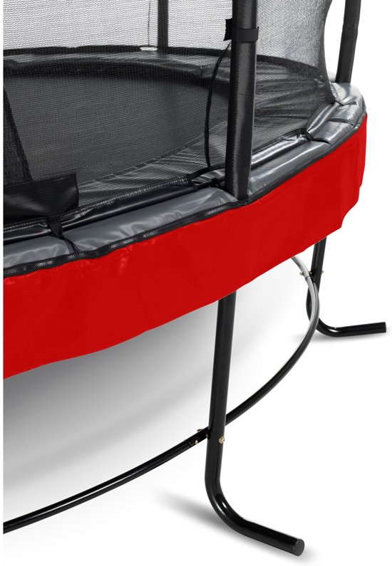 EXIT Elegant Premium trampoline ø305cm met veiligheidsnet Deluxe - rood