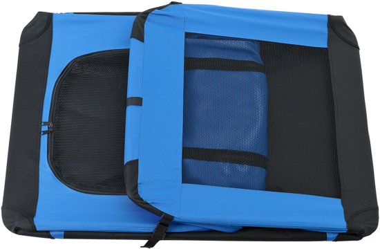 [pro.tec]® Dieren transportbox - reismand - koningsblauw - XL