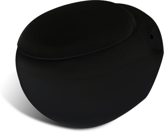 vidaXL Rechthoekig keramisch toilet zwart