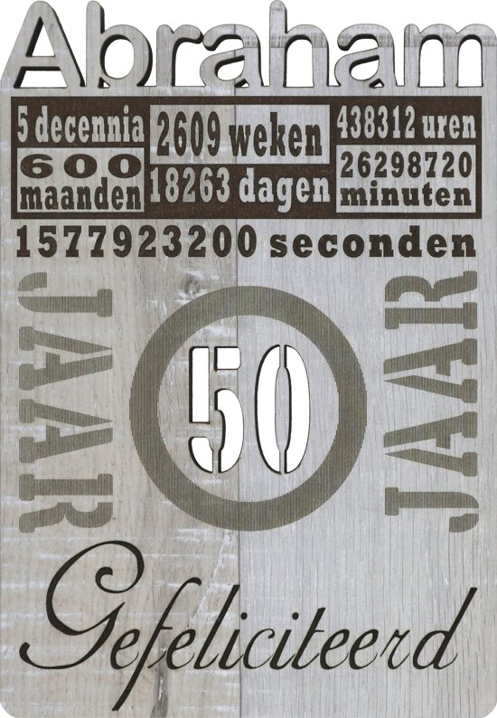 Verrassend bol.com | Originele houten wenskaart – kaart van hout KV-97