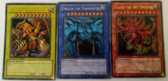 Afbeelding van het spel Yu-gi-oh God cards: set of 3 limited ultra rare gods