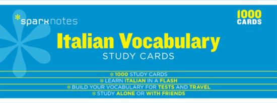 Afbeelding van het spel Sparknotes Italian Vocabulary Study Cards