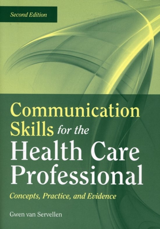 Communication Skills For The Health Care Professional