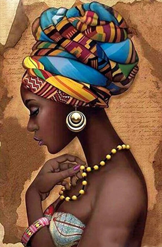 Goede bol.com | Afrikaanse vrouw - Schilderen op Nummer - Paint by CN-98