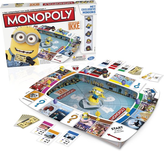 Thumbnail van een extra afbeelding van het spel Monopoly Minions Verschrikkelijke Ikke - Kinderspel