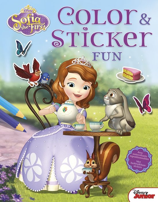 Afbeelding van het spel Disney color & sticker fun Sofia  het prinsesje ; Disney color & sticker fun princesse Sofia