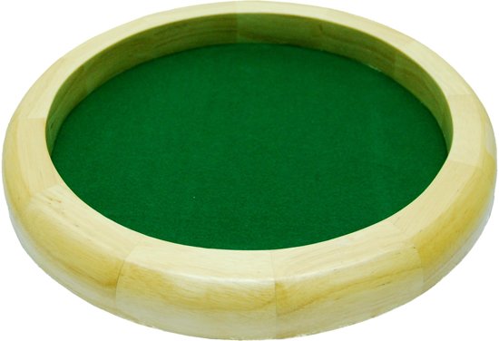 Afbeelding van het spel Dobbelpiste blank hout rond 35cm