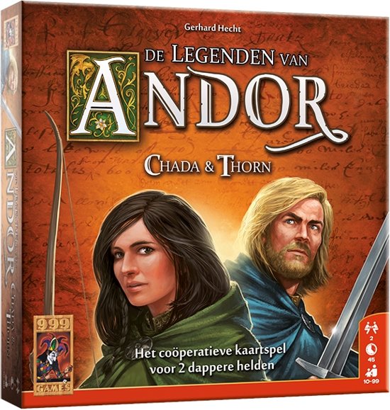 Afbeelding van het spel De Legenden van Andor Chada en Thorn kaartspel